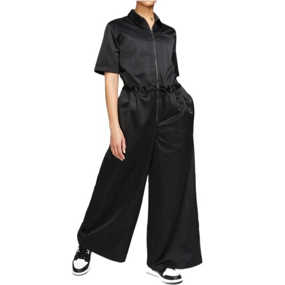 Jordan Black Red Striped Pantsuit | Relaxed Fit Athletic Style - Picture 1 of 5